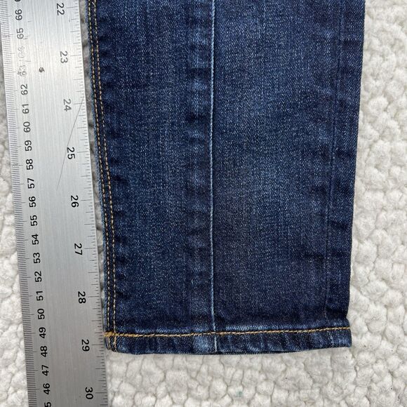 Hudson Moto Jeans Skinny Ankle Zip Pocket Dark Wash Denim Size 27 Y2K Streetwear - Picture 14 of 16
